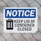 Signmission Keep Lid Of Container Closed, 10 in W x Rectangle, Plastic OS-2PACK-NS-P-710-L-15863 - alternate 2